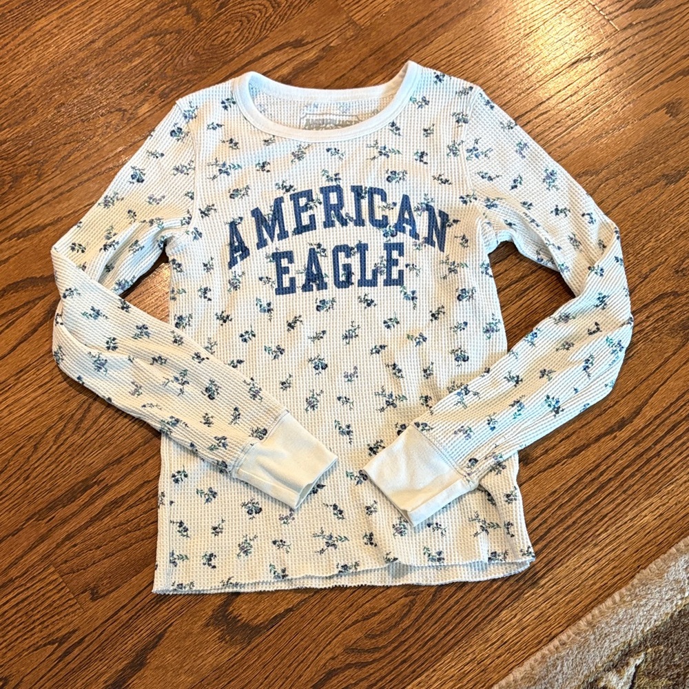 Floral Waffle Knit Long Sleeve